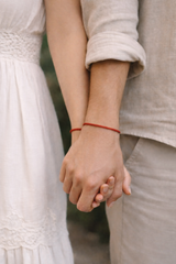 Leyenda del Hilo Rojo - Par de Pulseras