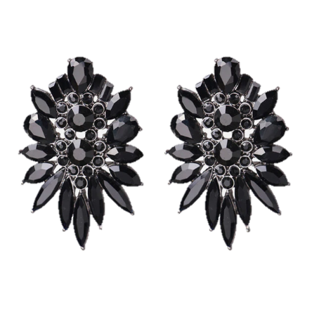 Arete de Picos Negro - Agua de Coco Meaningful Jewelry